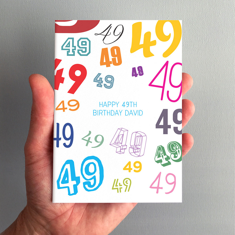 Age Is Just A Number Greeting Card by Dig The Earth