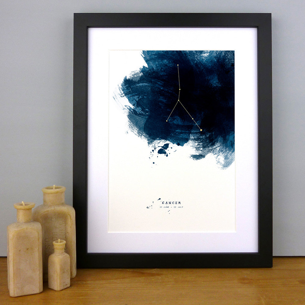 Cancer Constellation Print by Dig The Earth