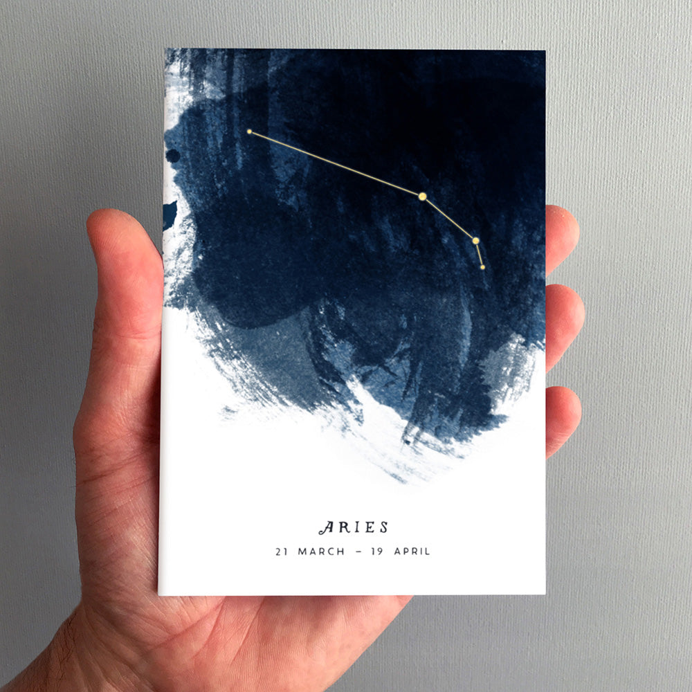 Aries Constellation Greeting Card by Dig The Earth