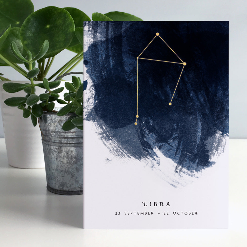 Libra Constellation Greeting Card by Dig The Earth