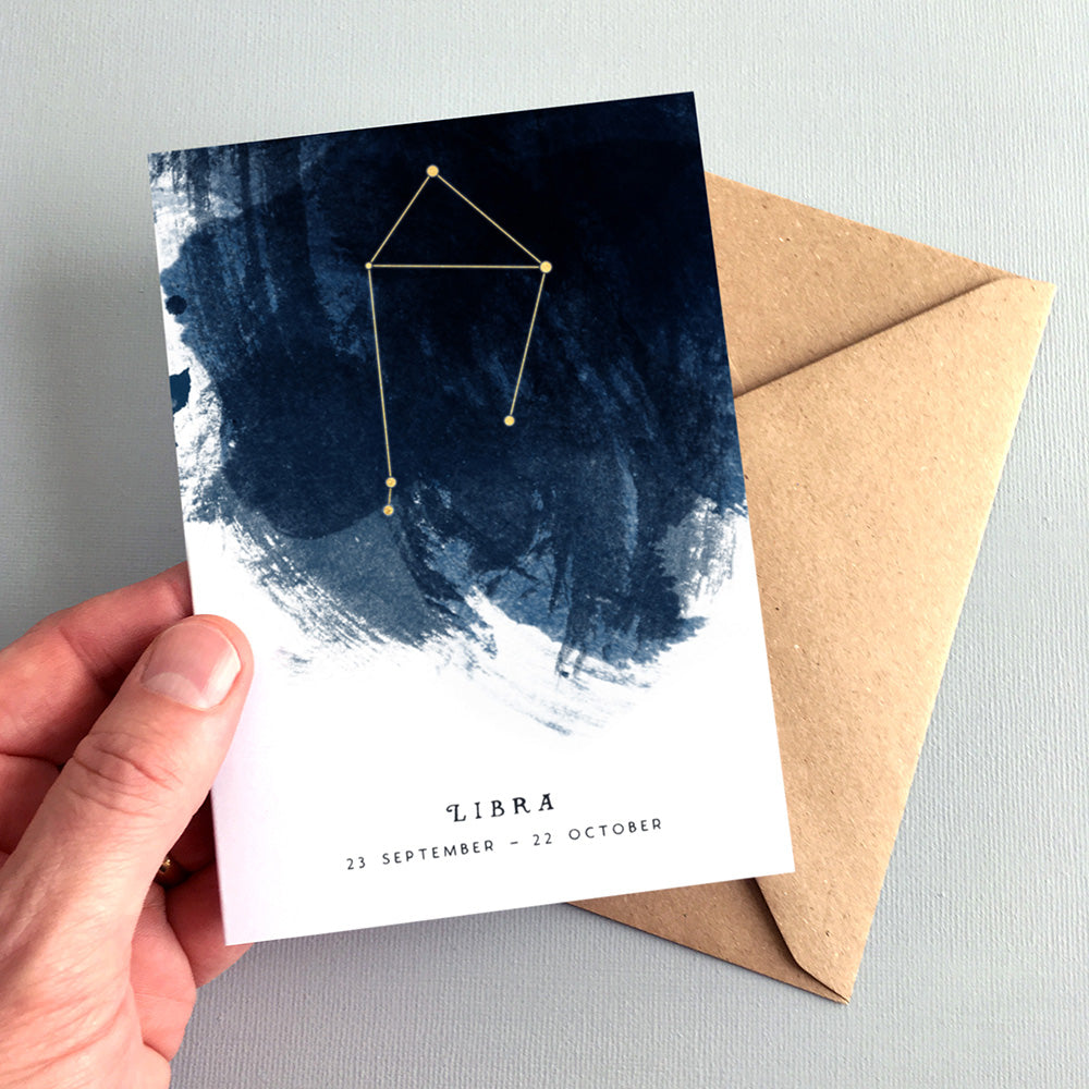 Libra Constellation Greeting Card by Dig The Earth