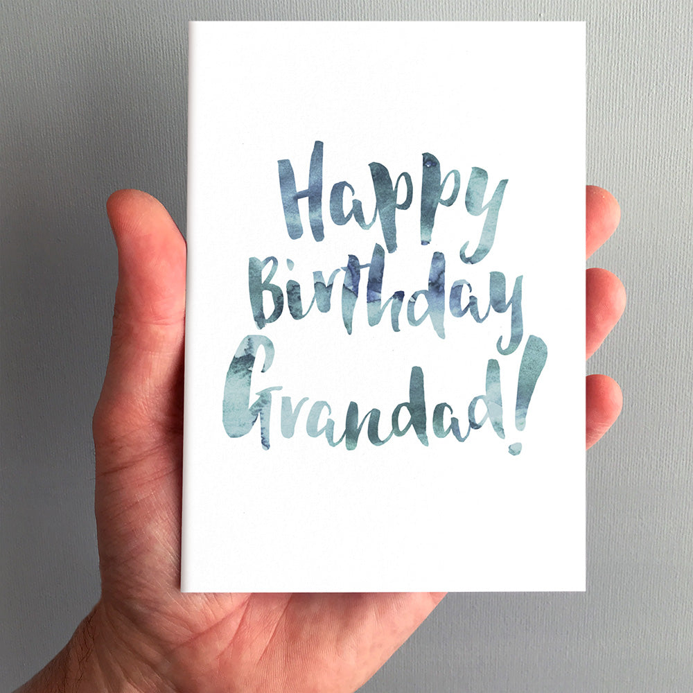 Happy Birthday Grandad Greeting Card by Dig The Earth
