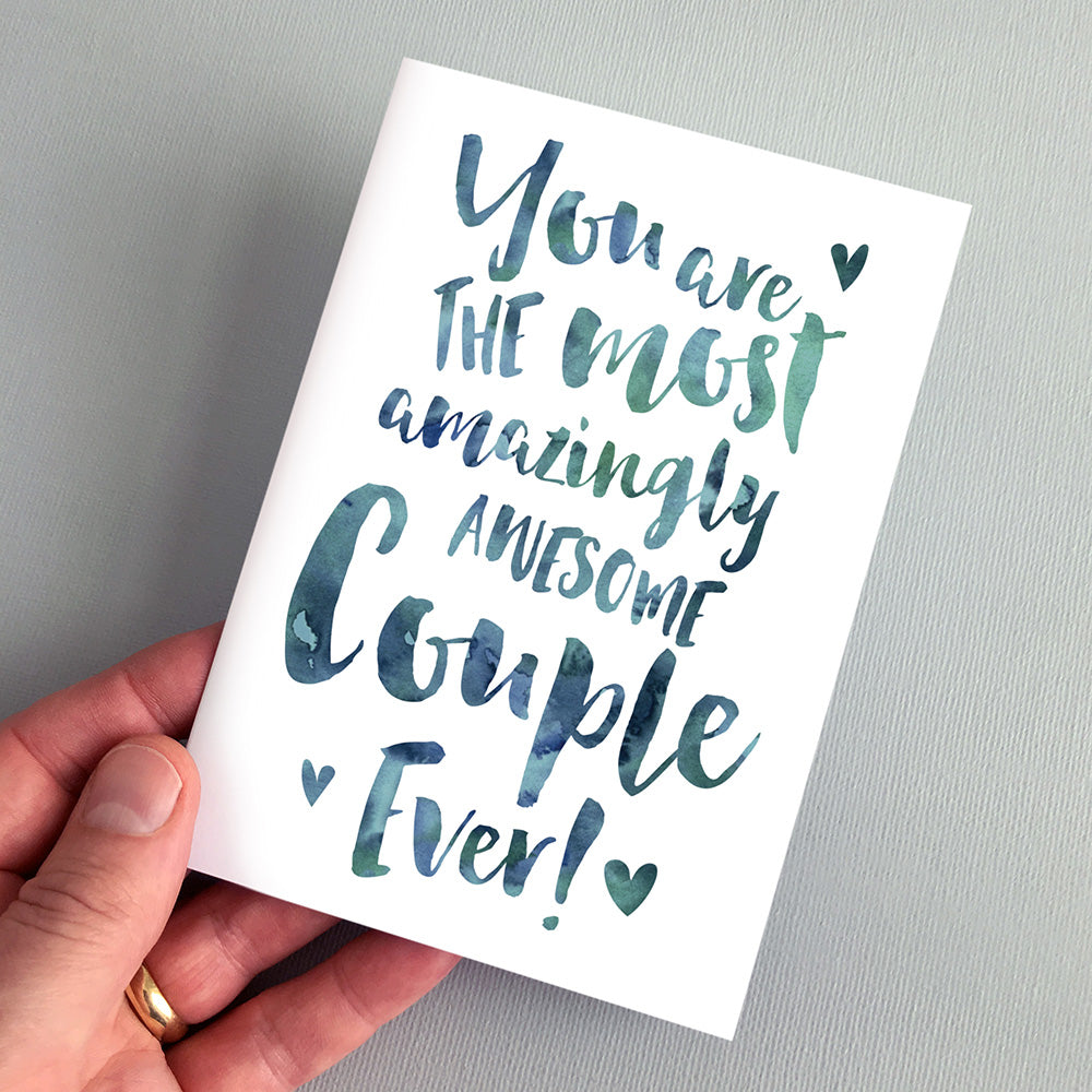 The Most Amazingly Awesome Couple Greeting Card by Dig The Earth