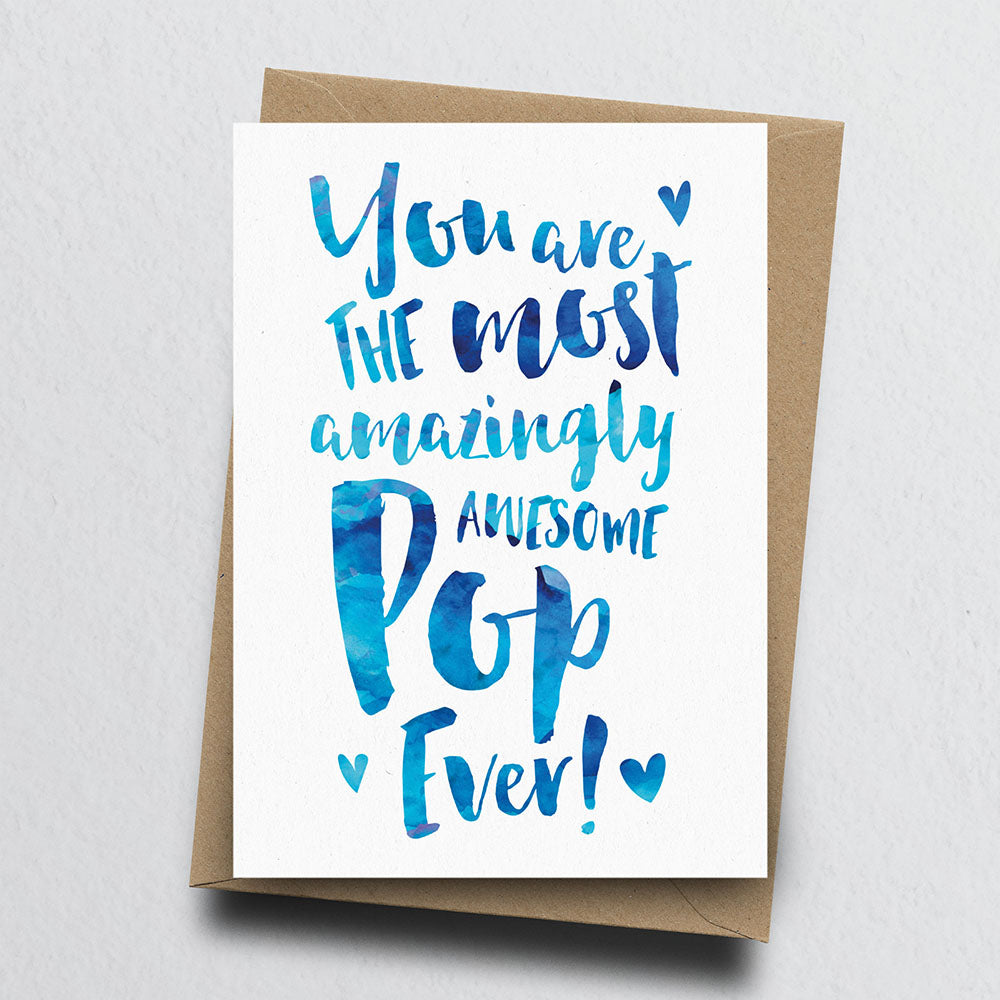The Most Amazingly Awesome Pop Greeting Card by Dig The Earth