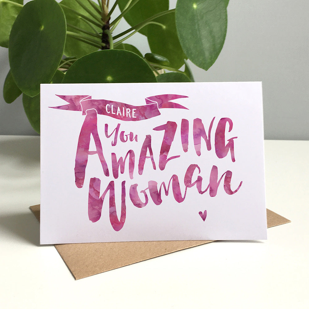 You Amazing Woman Greeting Card by Dig The Earth