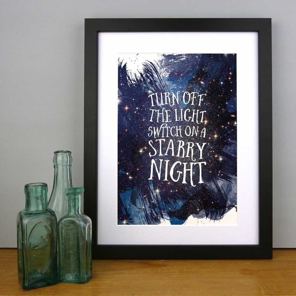 Switch On A Starry Night Art Print
