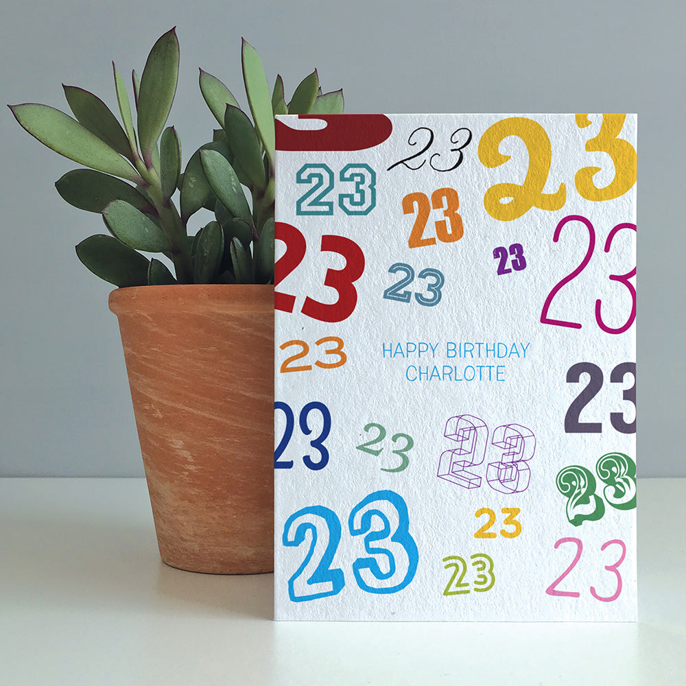 Age Is Just A Number Greeting Card by Dig The Earth