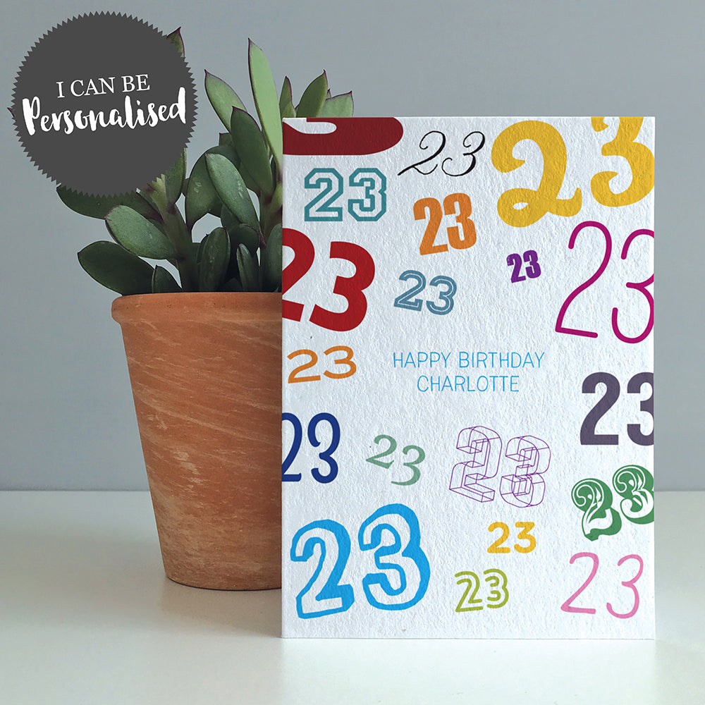 Age Is Just A Number Greeting Card by Dig The Earth