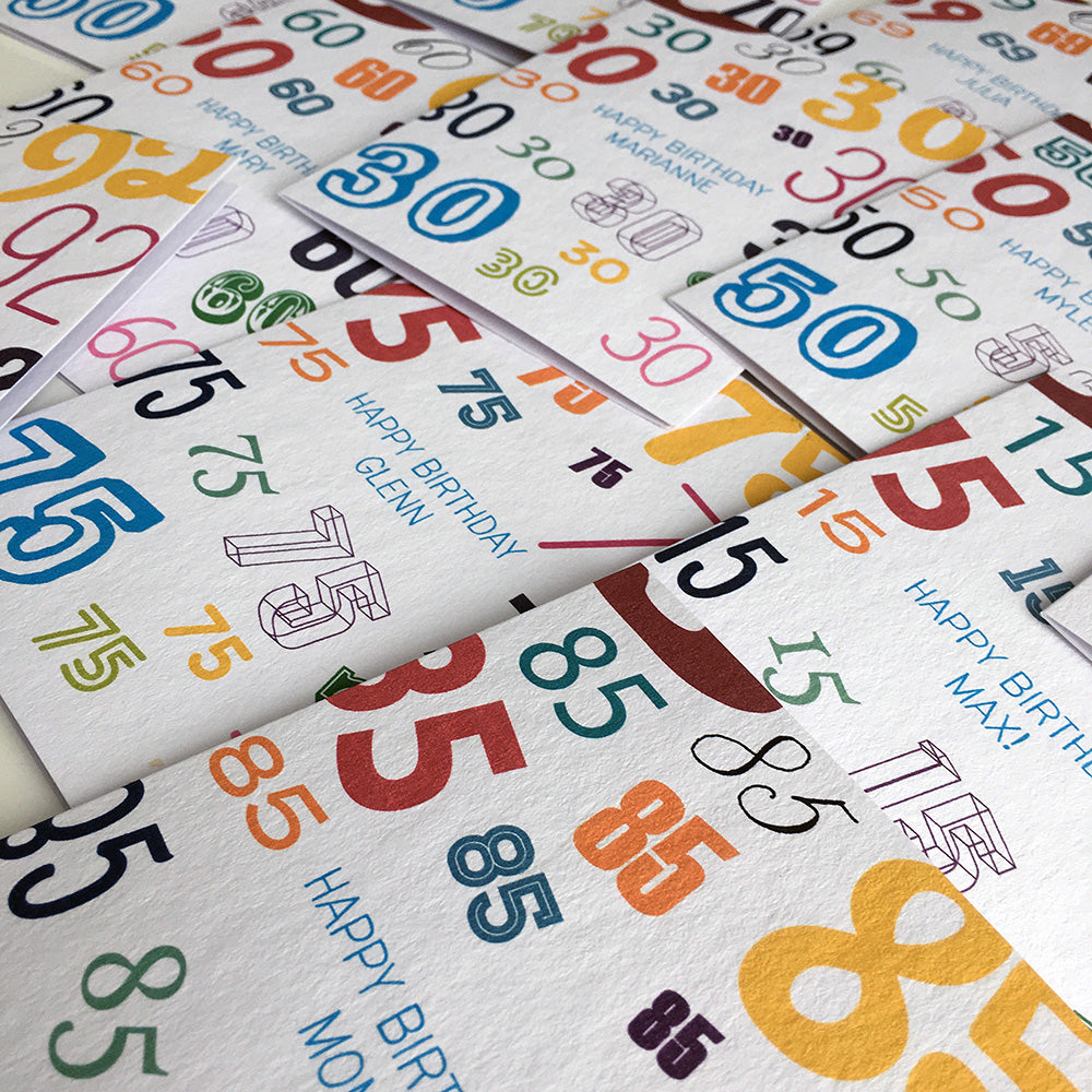 Age Is Just A Number Greeting Card by Dig The Earth