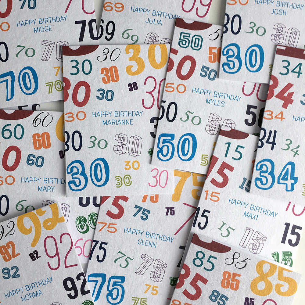 Age Is Just A Number Greeting Card by Dig The Earth