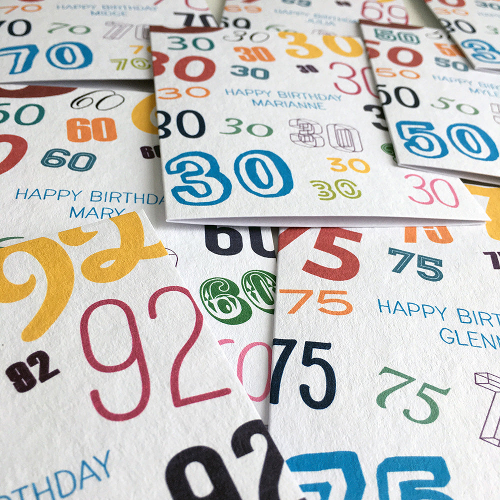 Age Is Just A Number Greeting Card by Dig The Earth