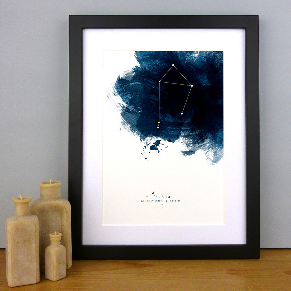 Libra Constellation Print by Dig The Earth