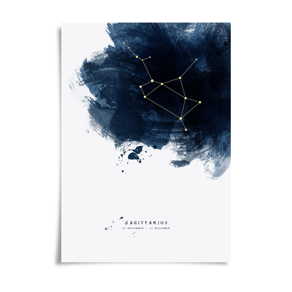Sagittarius Constellation Print by Dig The Earth