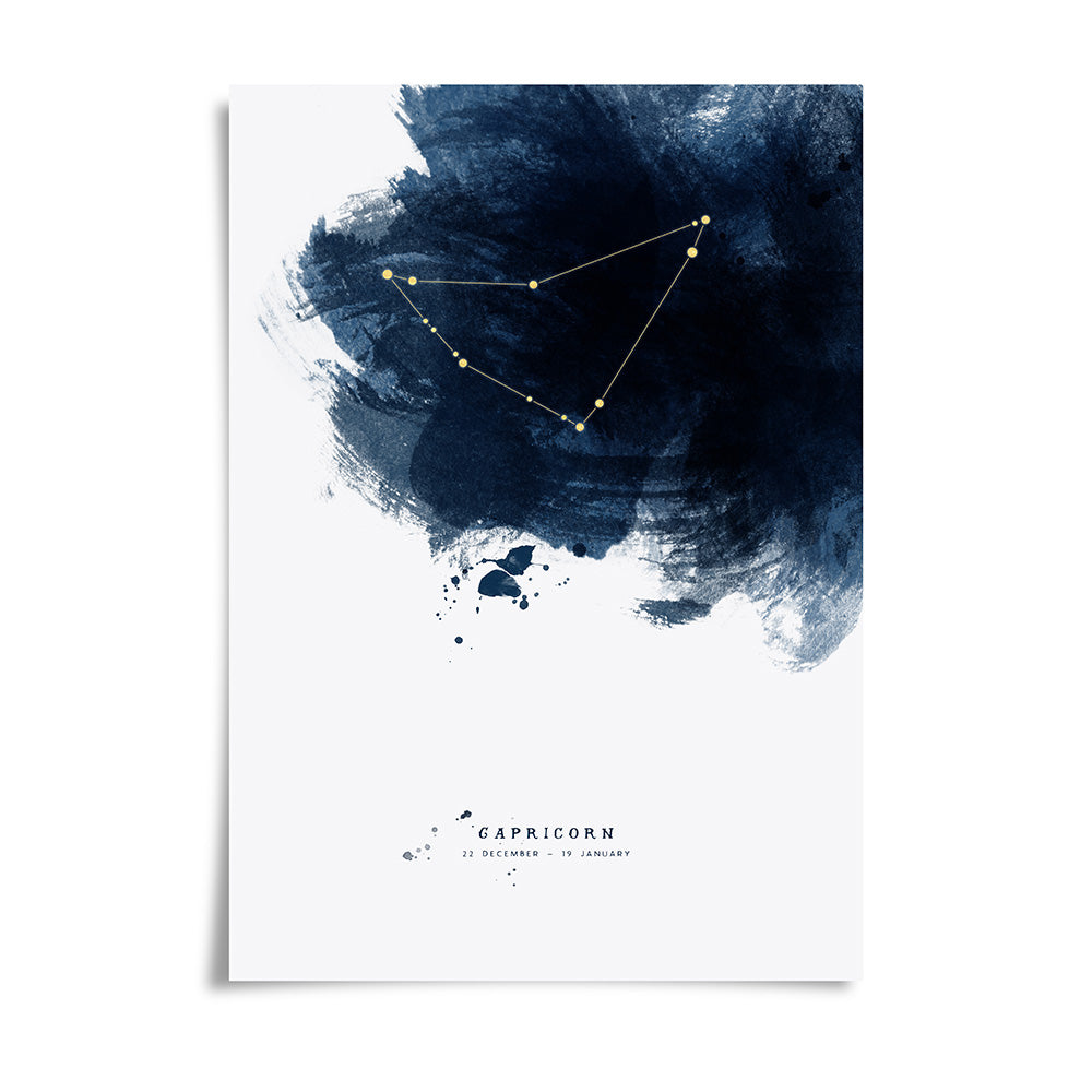 Capricorn Constellation Print by Dig The Earth
