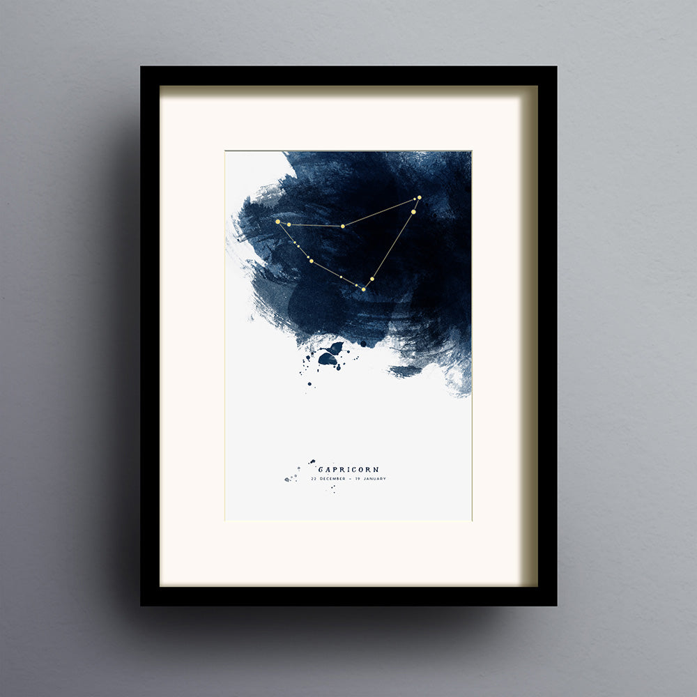 Capricorn Constellation Print by Dig The Earth