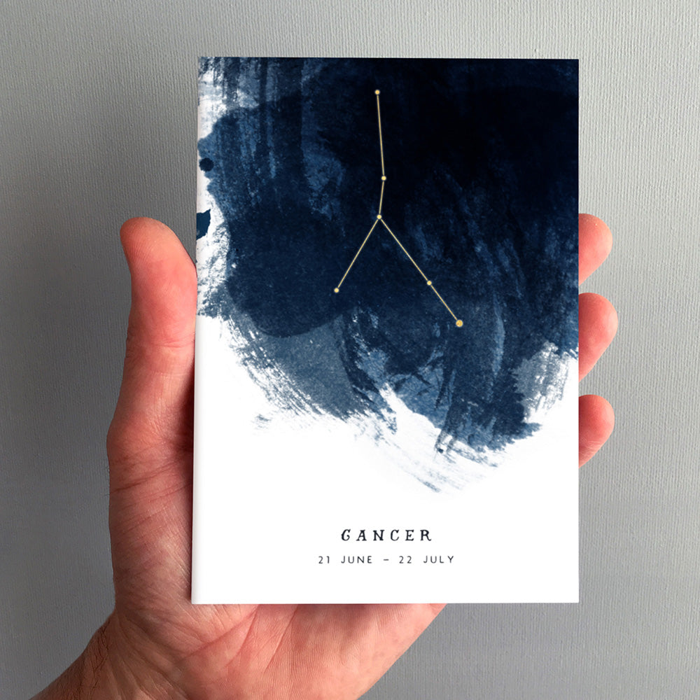Cancer Constellation Greeting Card by Dig The Earth