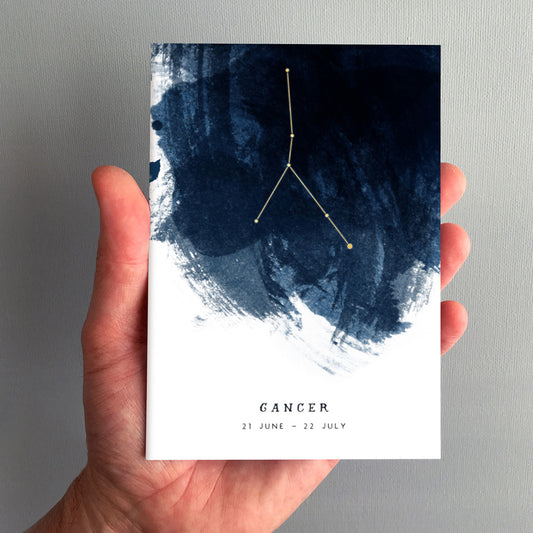 Cancer Constellation Greeting Card by Dig The Earth