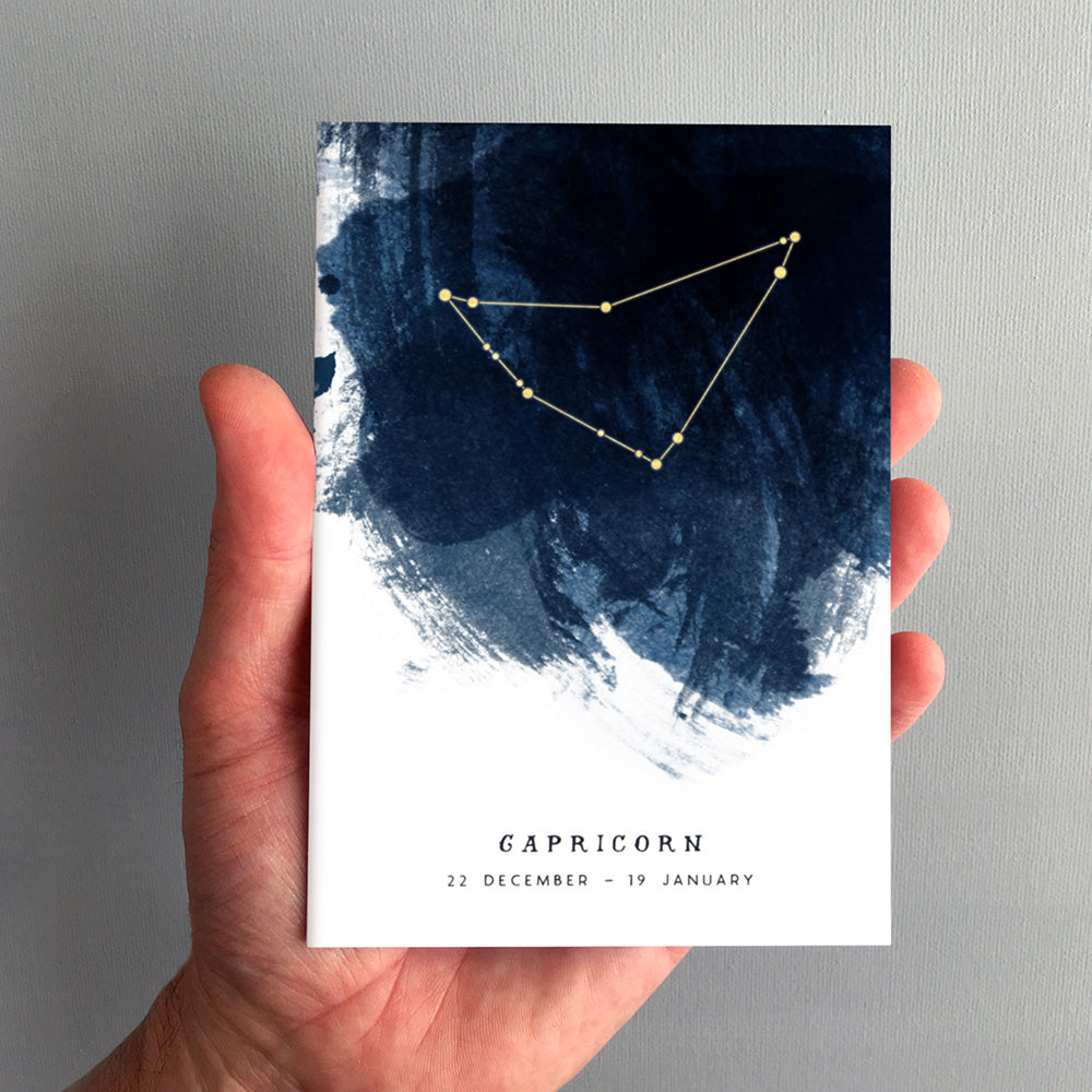 Capricorn Constellation Greeting Card by Dig The Earth
