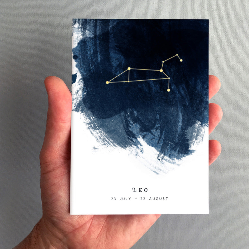 Leo Constellation Greeting Card by Dig The Earth