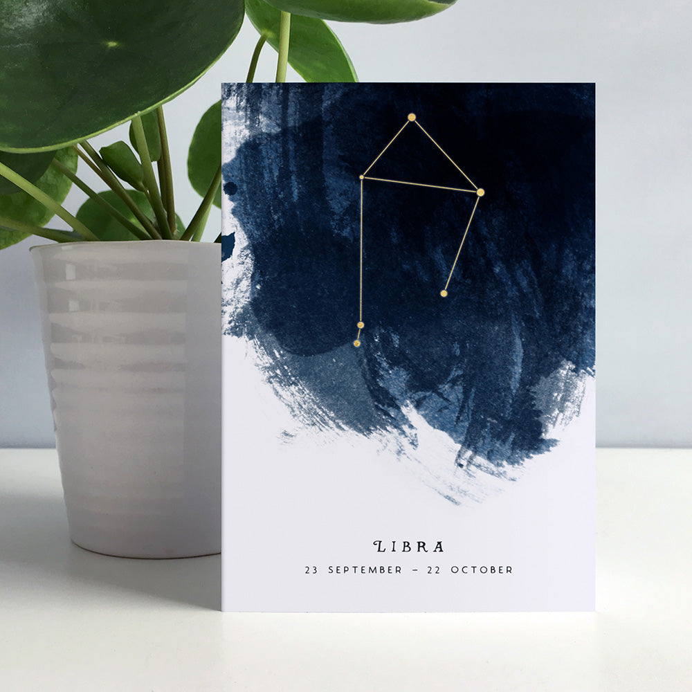 Libra Constellation Greeting Card by Dig The Earth