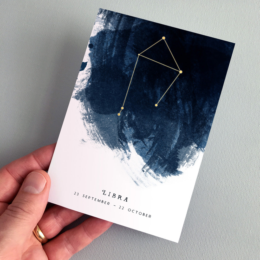 Libra Constellation Greeting Card by Dig The Earth