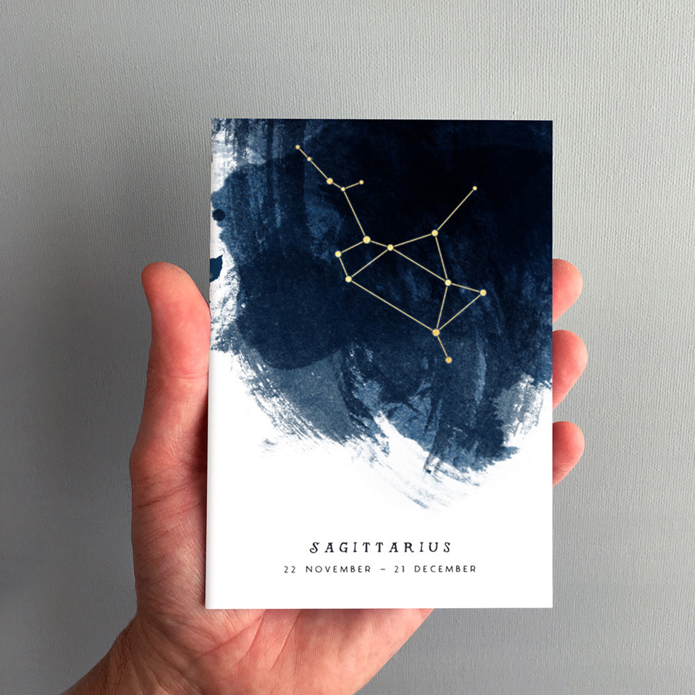 Sagittarius Constellation Greeting Card by Dig The Earth