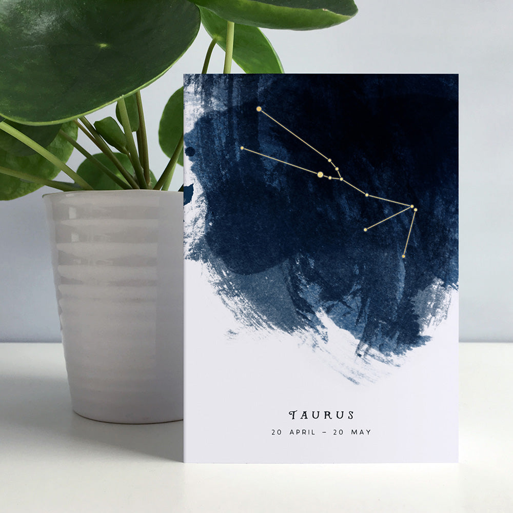 Taurus Constellation Greeting Card by Dig The Earth