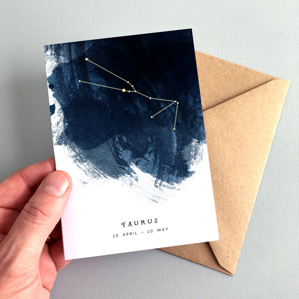 Taurus Constellation Greeting Card by Dig The Earth