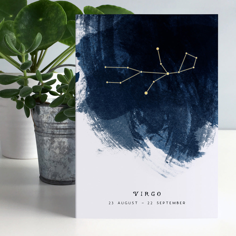 Virgo Constellation Greeting Card by Dig The Earth