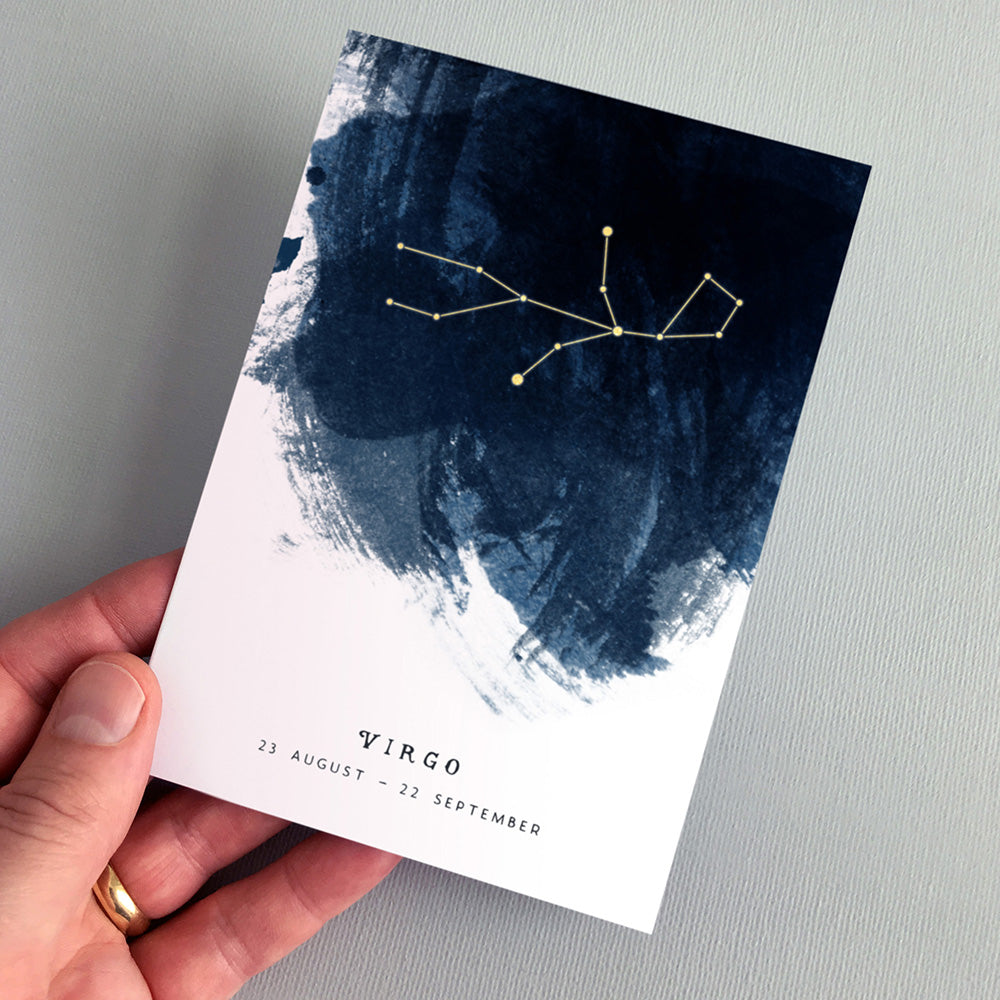 Virgo Constellation Greeting Card by Dig The Earth