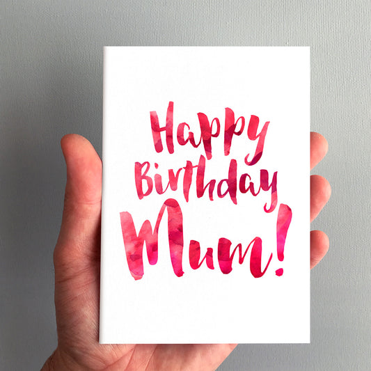 Happy Birthday Mum Greeting Card by Dig The Earth