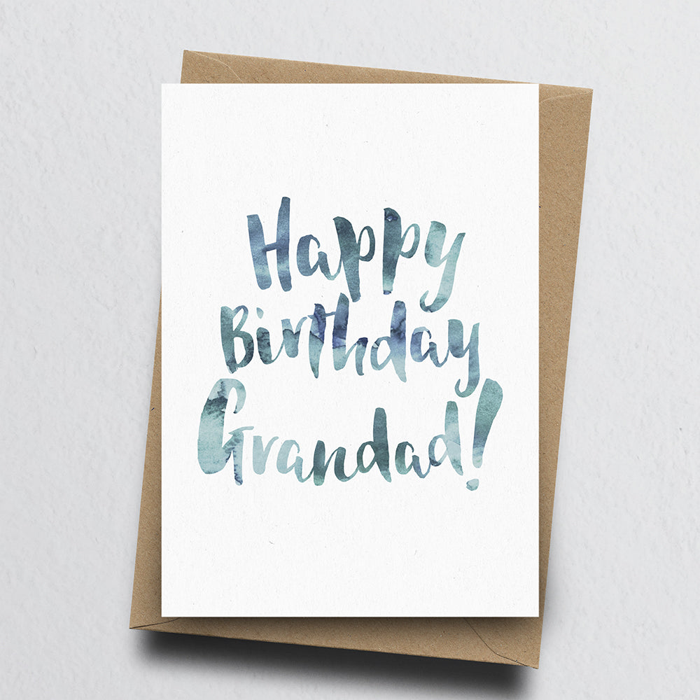 Happy Birthday Grandad Greeting Card by Dig The Earth