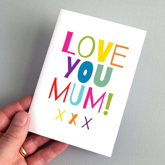 Love You Mum Greeting Card by Dig The Earth