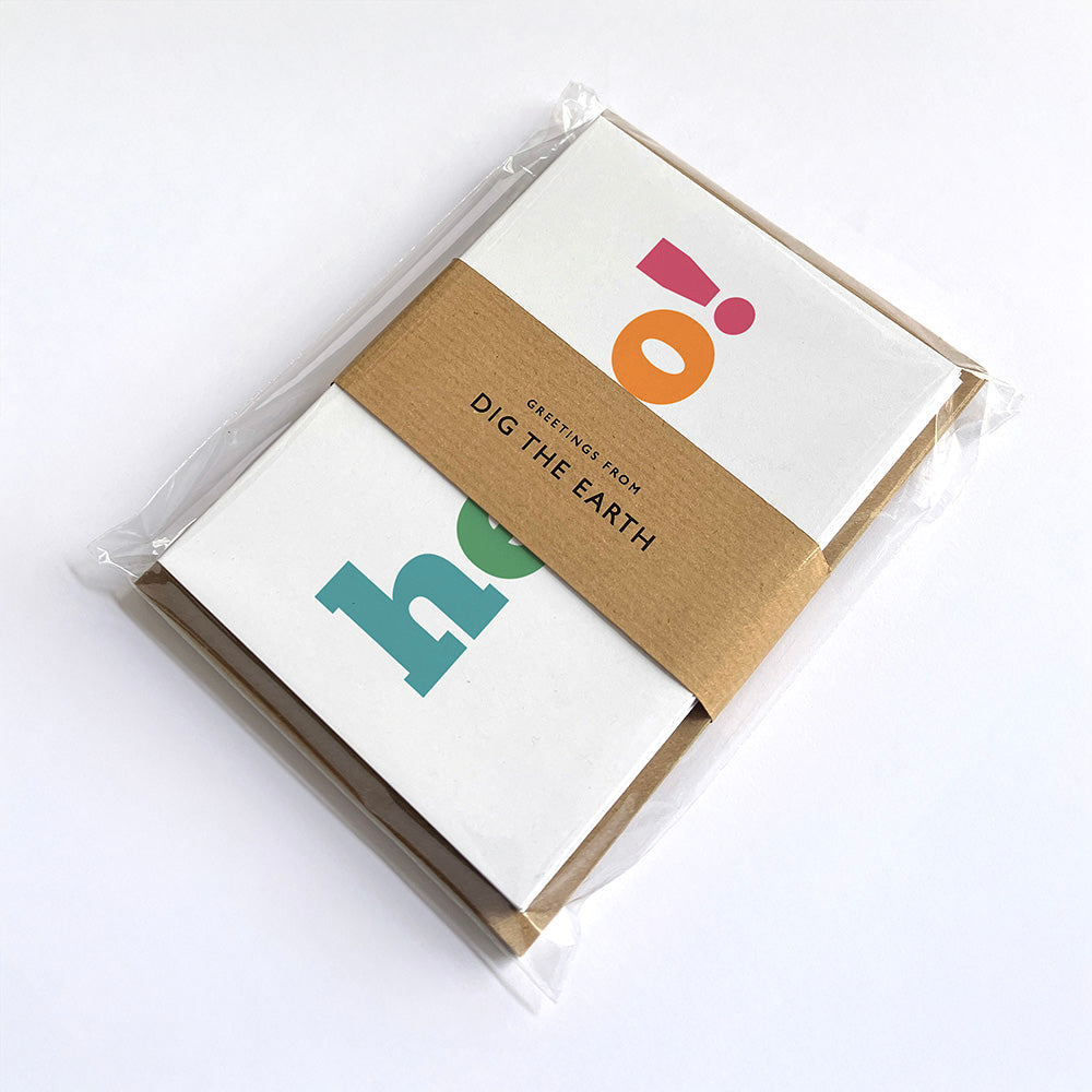 Hello Greeting Card by Dig The Earth