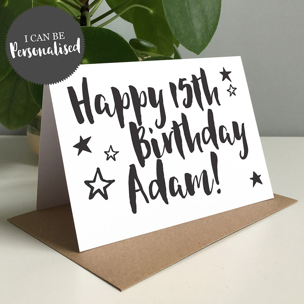 Happy Birthday Personalised Greeting Card by Dig The Earth