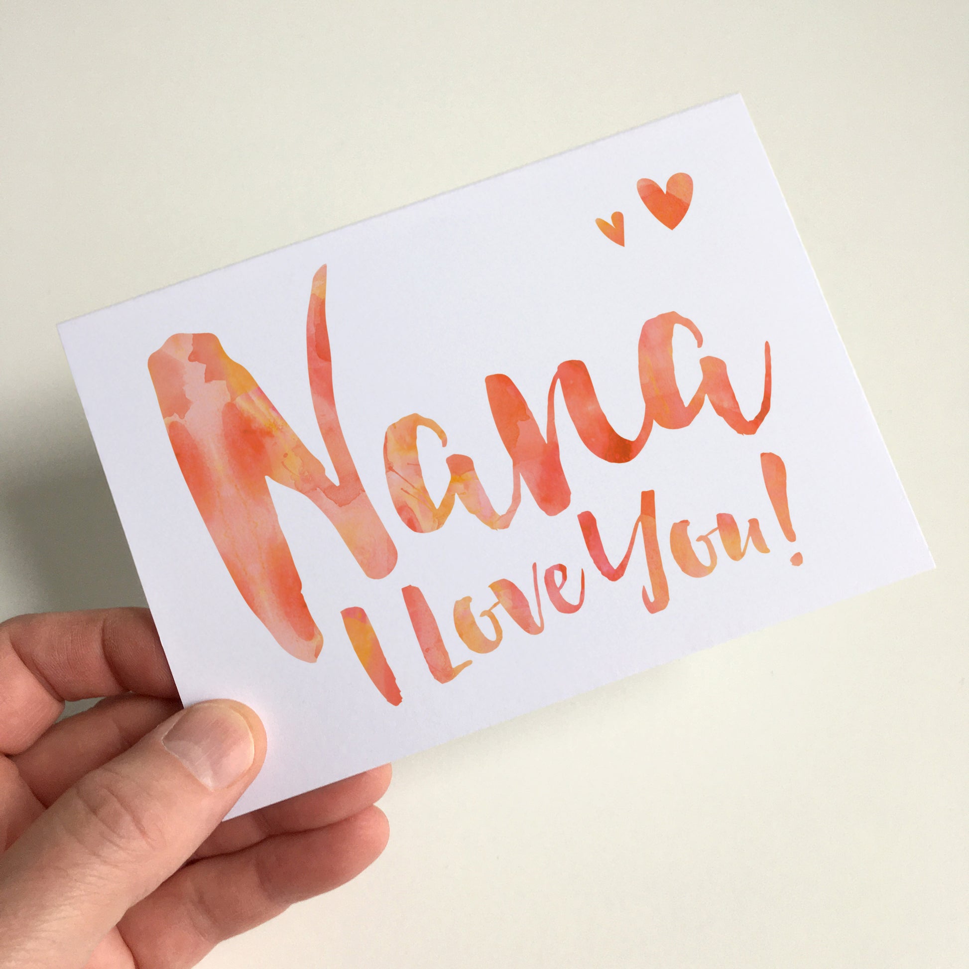 Nana I Love You Greeting Card by Dig The Earth