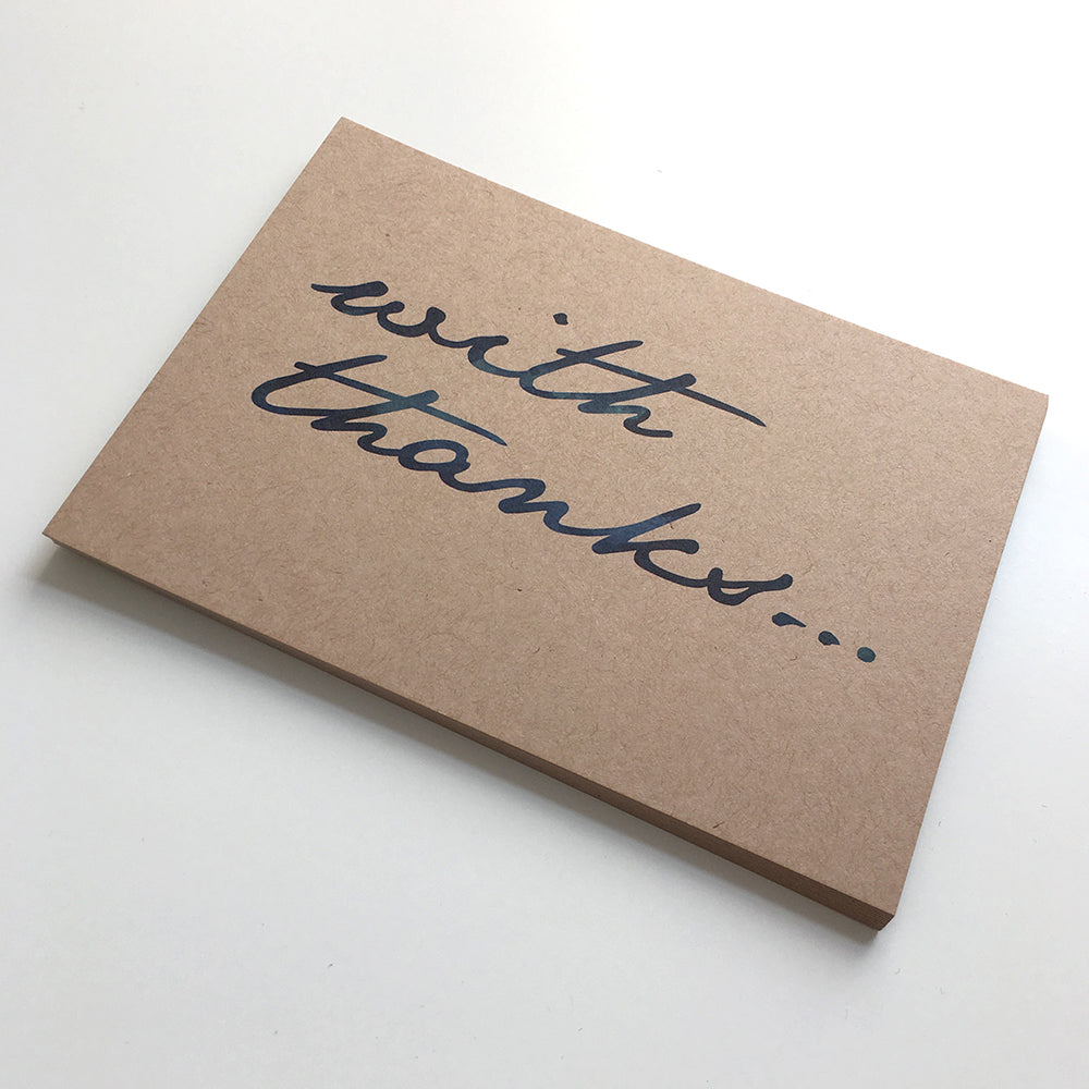 With Thanks Postcard Note Cards by Dig The Earth
